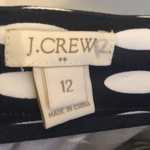 J. Crew black and white printed skirt size 12 - Picture 4 of 4